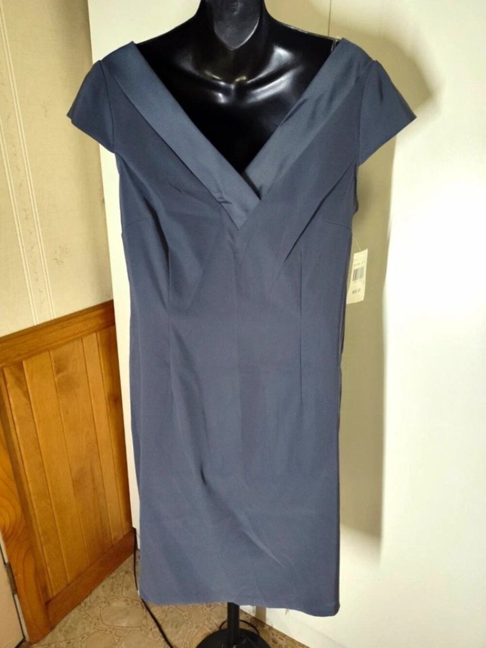 Connected Apparel Women's Charcoal Dress Size 14